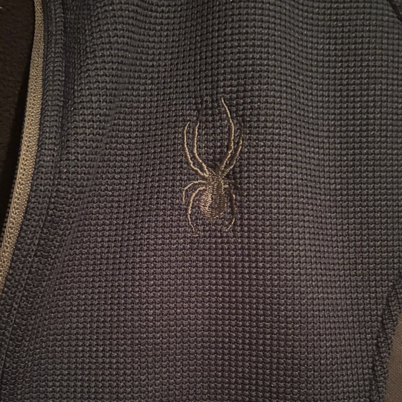 Spyder Men's Navy and Charcoal Ski Jacket - Picture 2 of 10